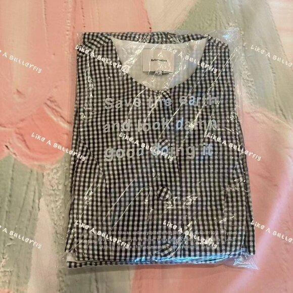 Reformation Mika Two Piece - Black and White Check - Picture 6 of 12